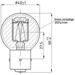 EPISCOPE 230V 75W BA21D3